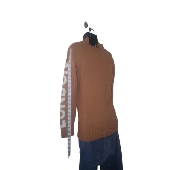 Red Sky Hooded Sweater‎ Pullover Acrylic Lightweight OS Long Sleeve - Picture 5 of 6